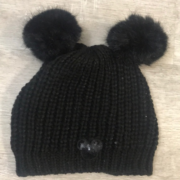 mickey pom pom hat